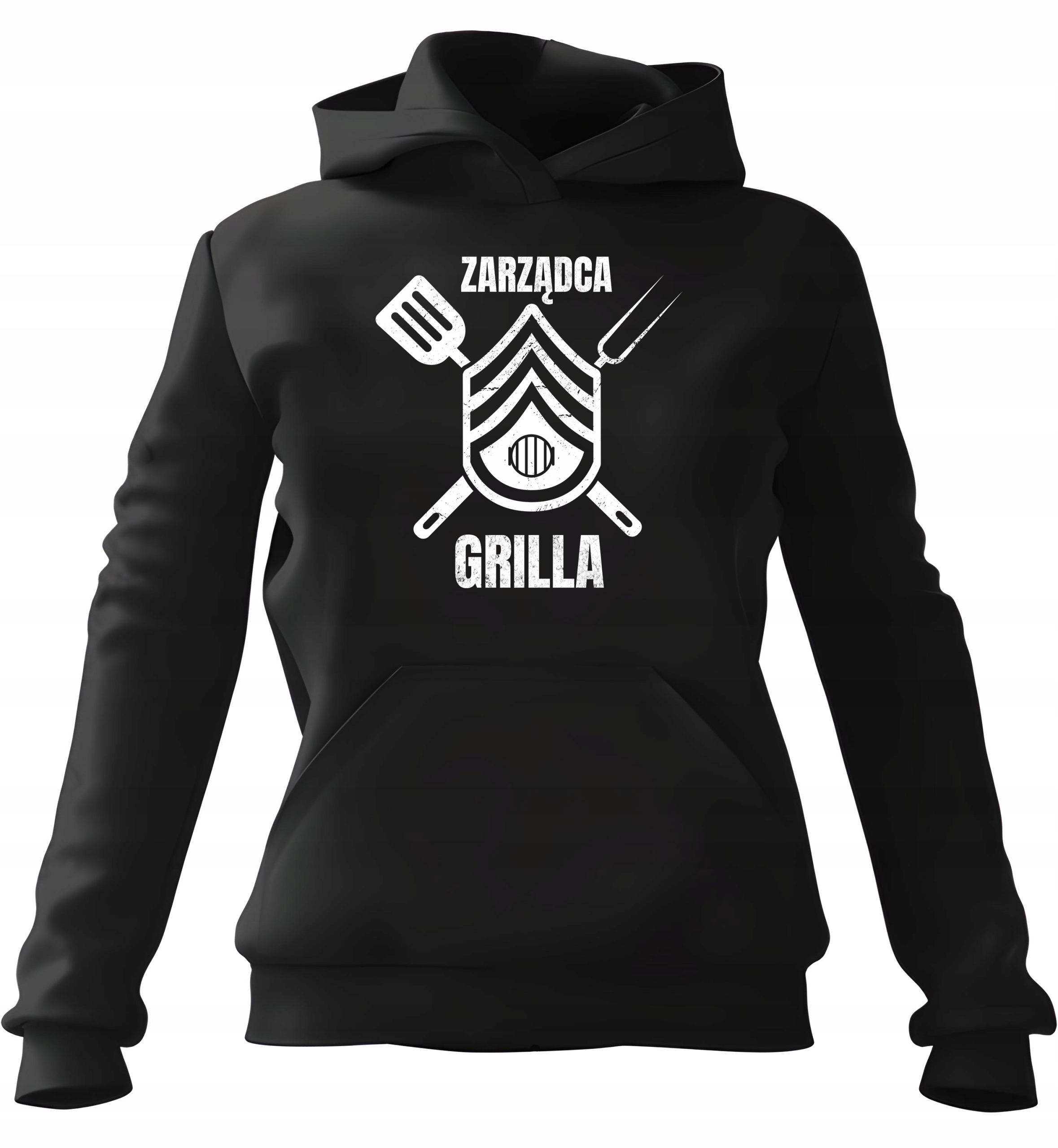 Dámská Mikina Grill s kapucí , černá, velikost L