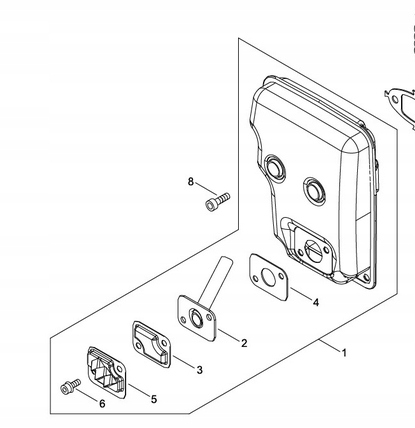 Sada tlumičů pro řezačku betonu Echo CSG-7410ES P021-052680