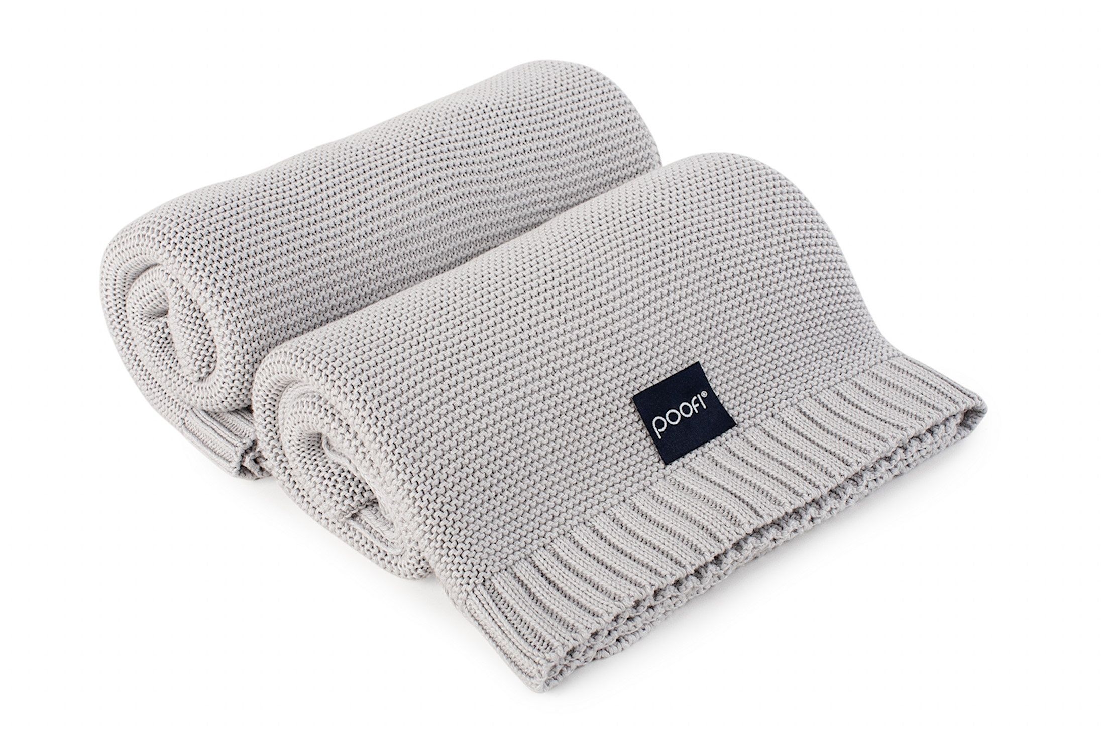 

Poofi Kocyk bambusowy Pure: Soft Grey