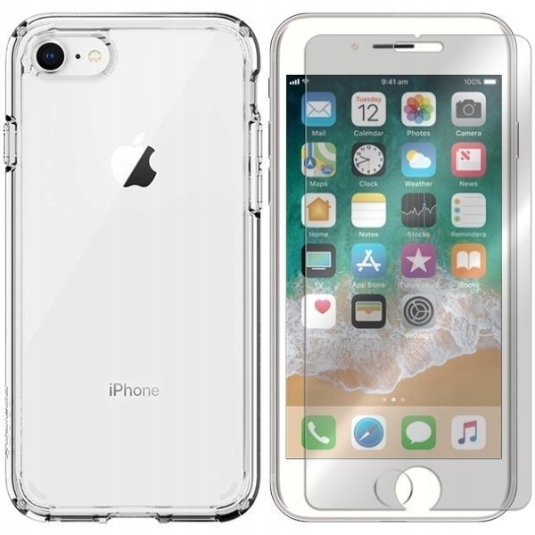 

Etui Do Iphone 8 Case Spigen Ultra Hybrid + Szkło