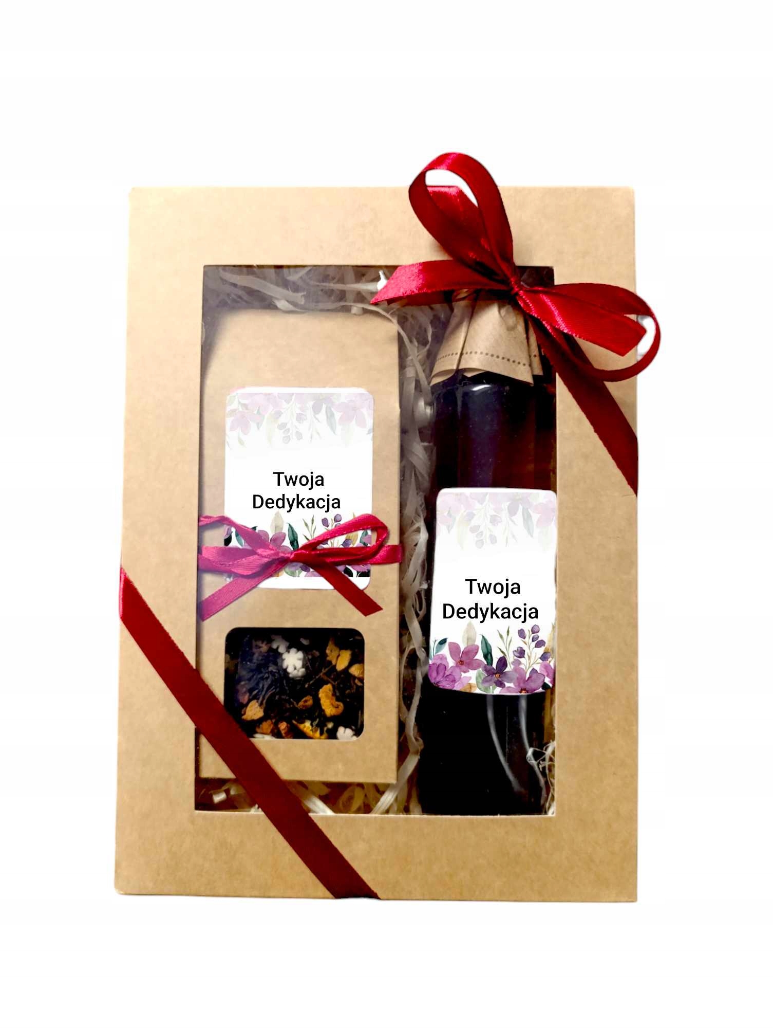 Zestaw Herbata Syrop z Kwiatu Bzu Dedykacja Dzień Babci Dziadka