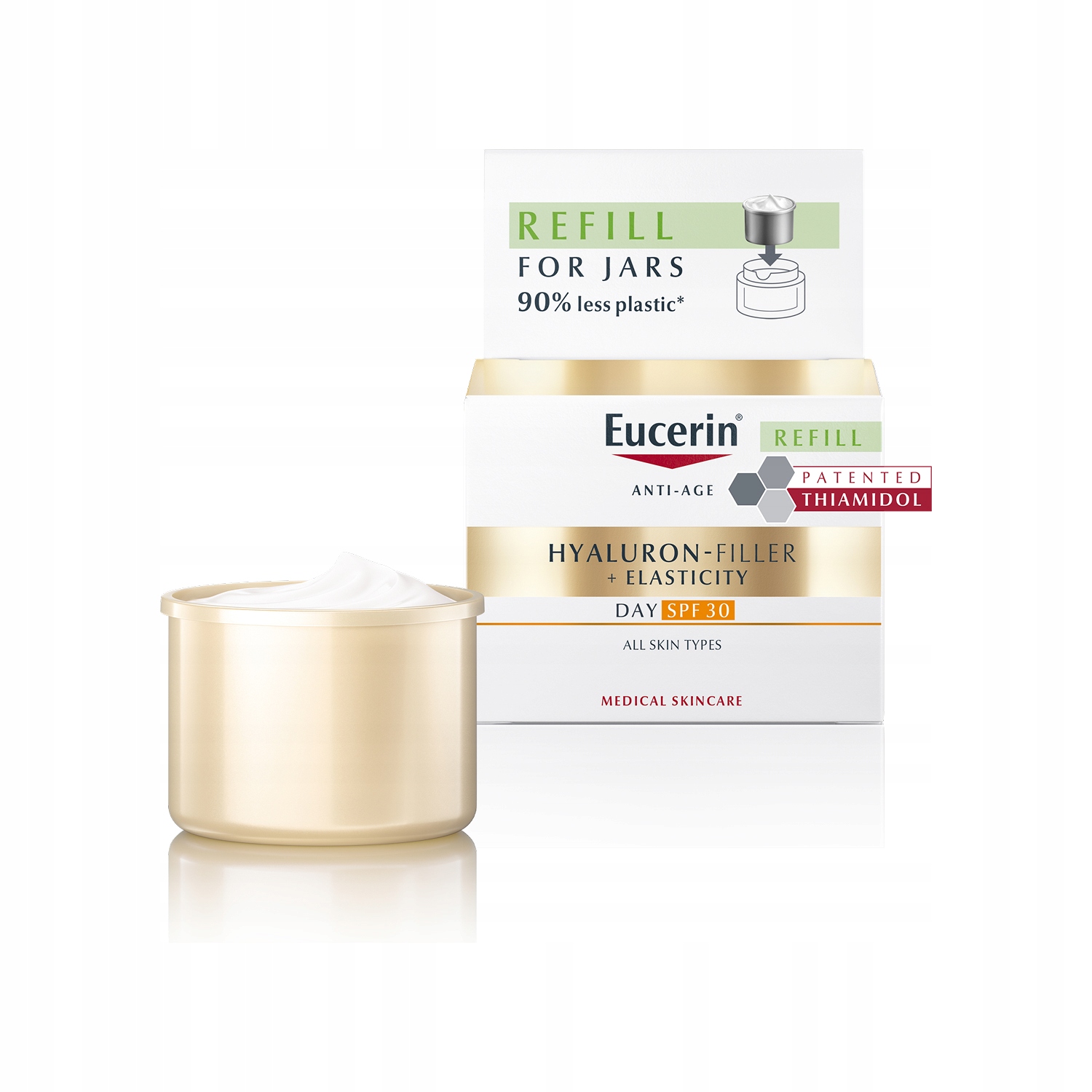 Eucerin Hyaluron Filler+ Elasticity Krem na dzień filtr Spf 30 Refill 50ml