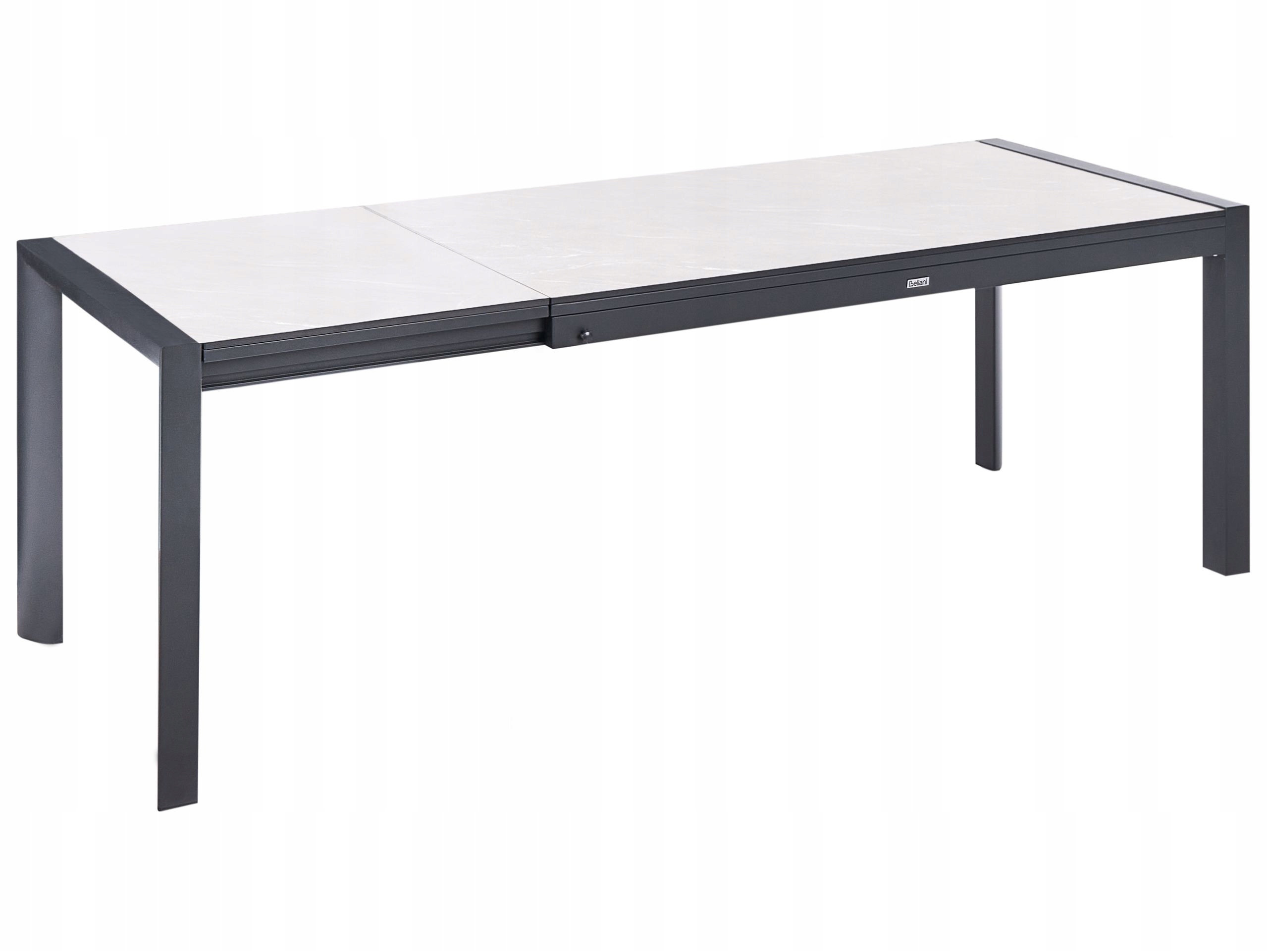 Stół ogrodowy rozkładany z blatem Hpl 160/220 x 90 cm beżowy