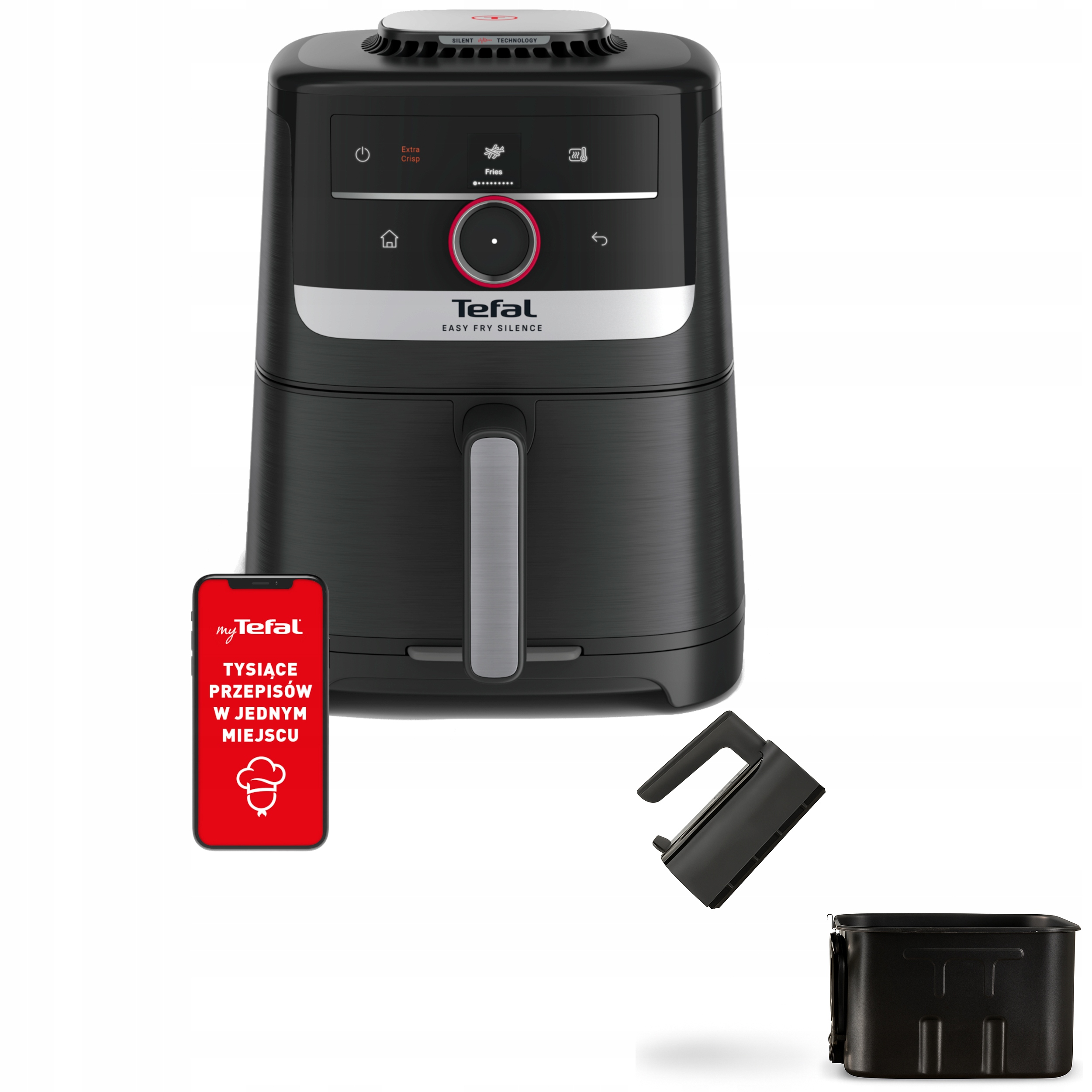 Frytkownica Beztłuszczowa Tefal EY5728E1 Smart Assist Air Fryer 5l 1670W