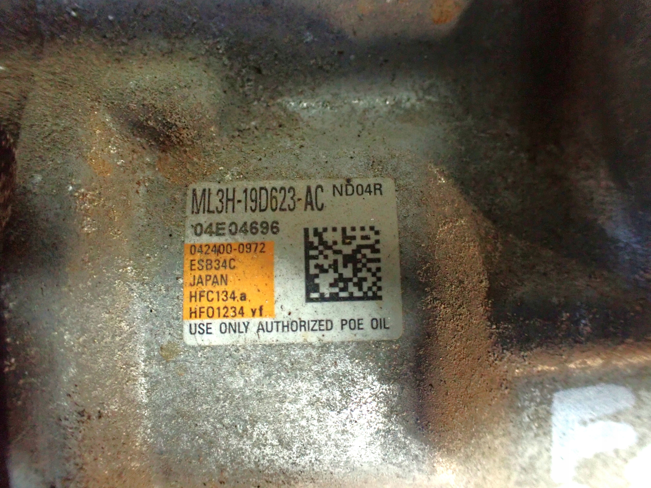 компрессор кондиционера FORD F150 гибрид 2021-