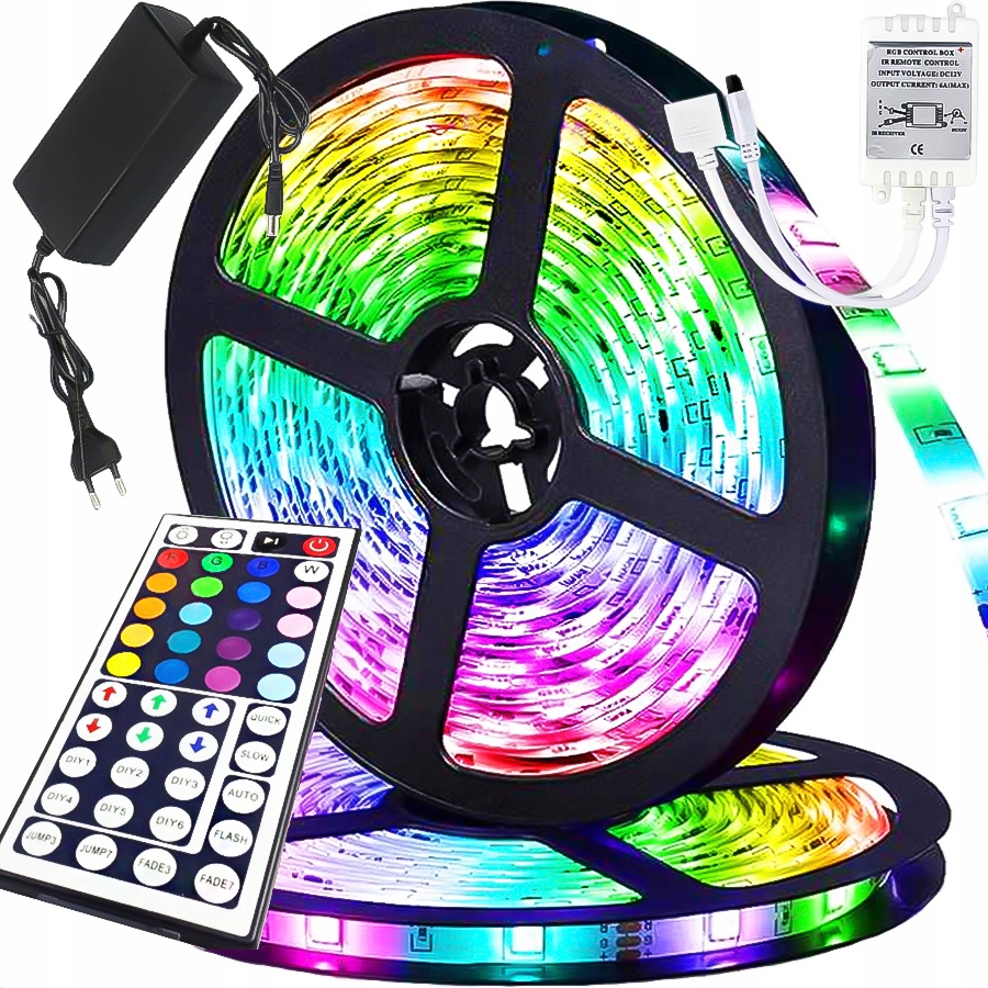 

Taśma Led Kolorowa Oświetlanie 5050 Rgb 5m Pilot