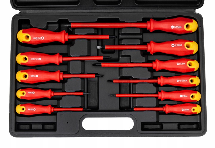 WKRĘTAKI ŚRUBOKRĘTY IZOLOWANE 11szt. W WALIZCE Marka inna