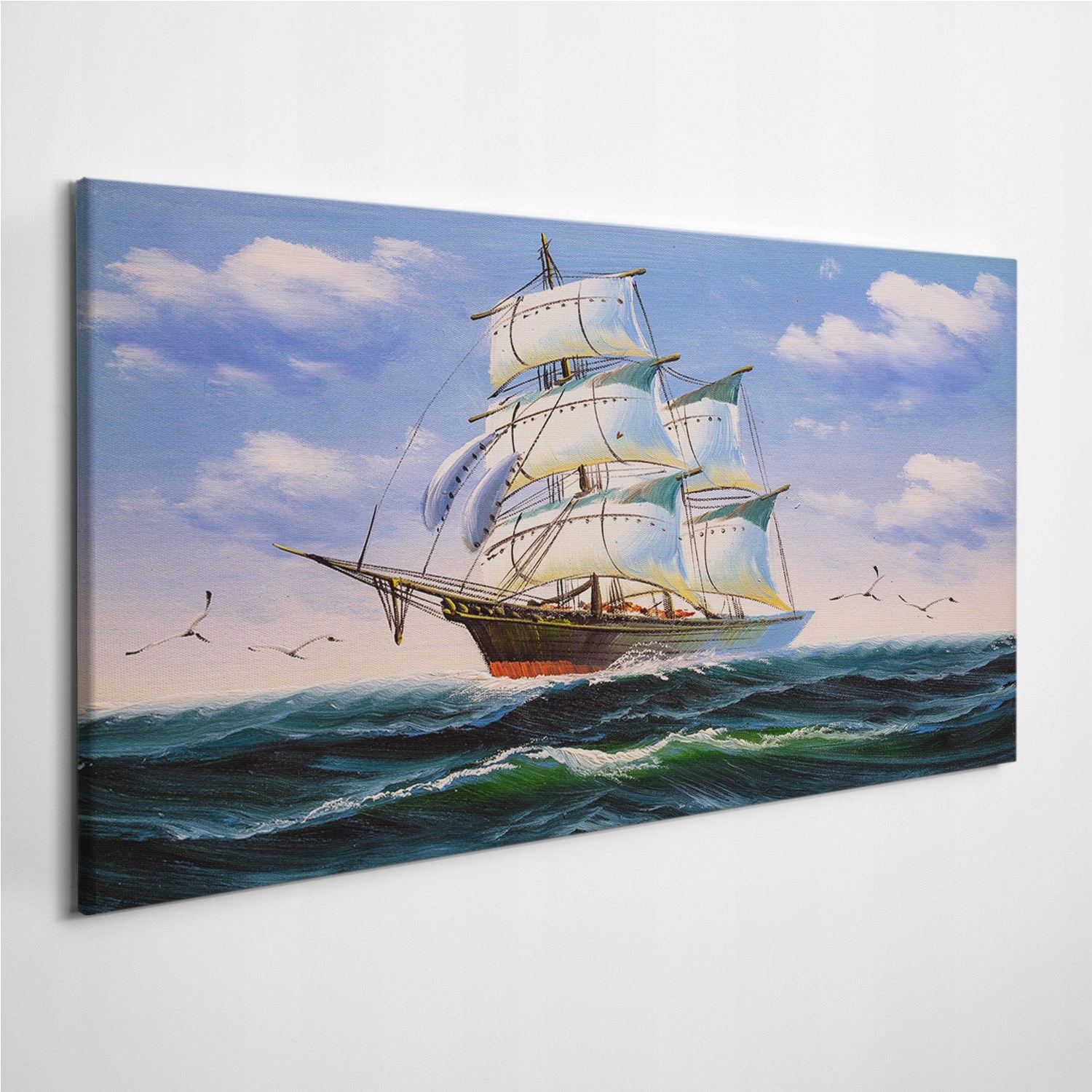 

Foto-obraz z zdjęciem Ptaki Statek Morze 100x50 cm