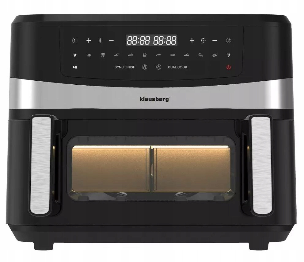 Frytkownica beztłuszczowa Klausberg KB-7717 2600W 9l czarna