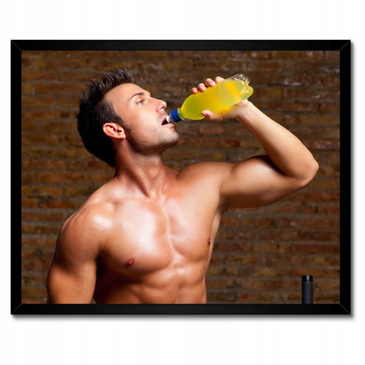Plakáty v rámu 50x40 Ciacho v posilovně Chlap
