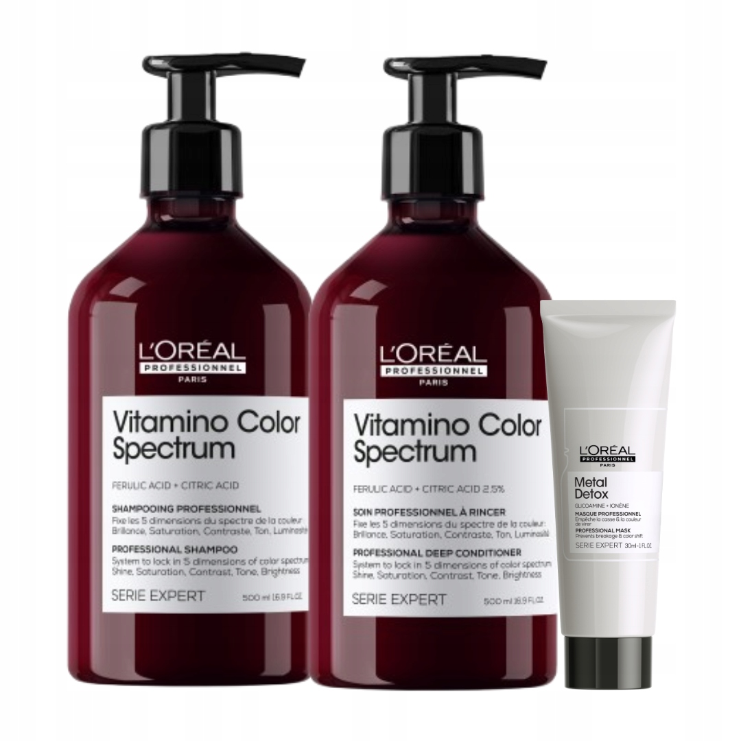 Loreal Vitamino Color Spectrum šampon kondicionér 500 ml barvené vlasy Dárek