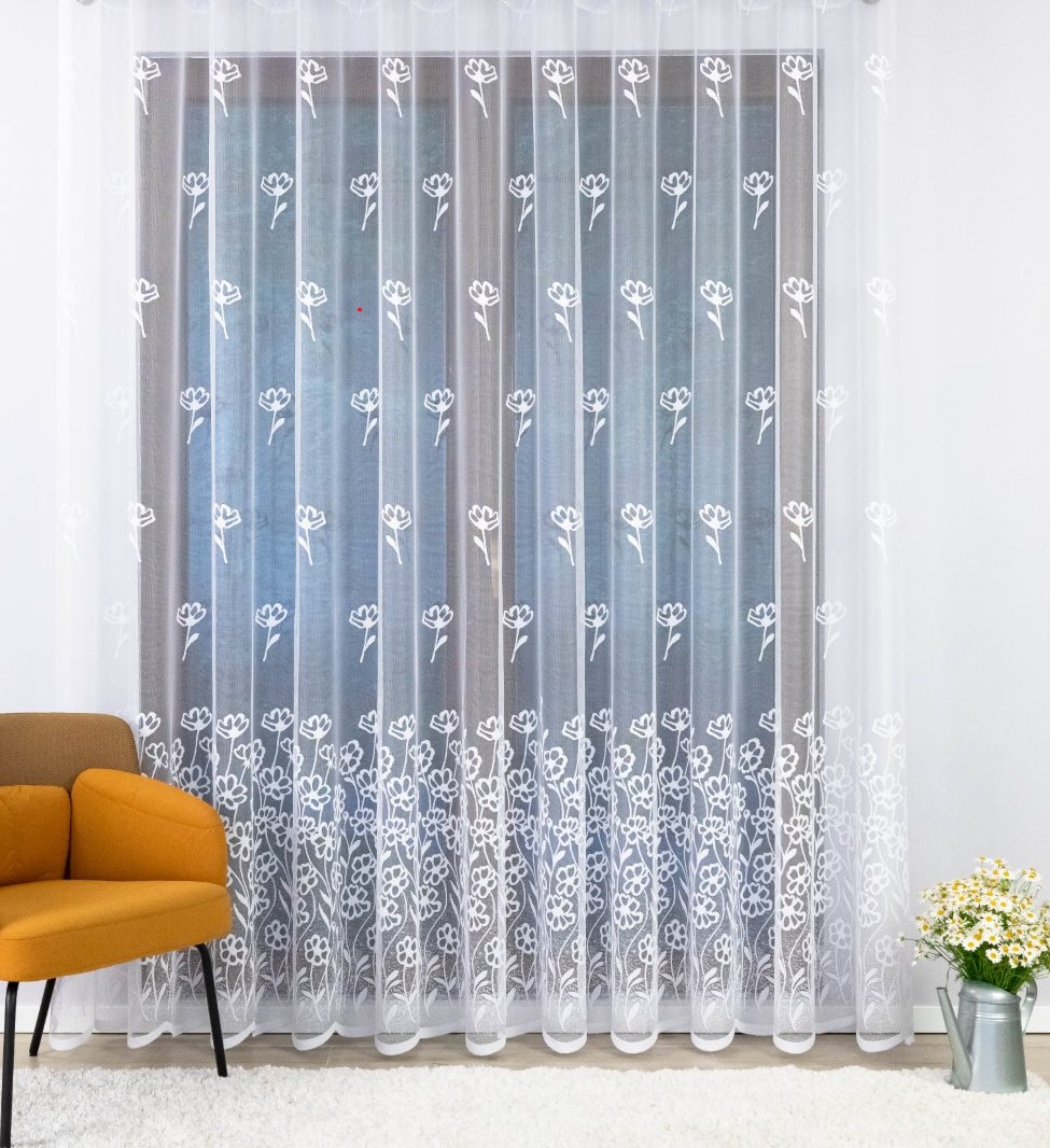 Záclona Gracja Na Pásku Vzor Na Spodní Straně 550x150