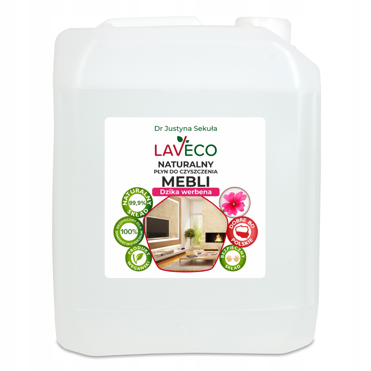 Levně Přírodní kapalina na nábytek divoká verbena Laveco