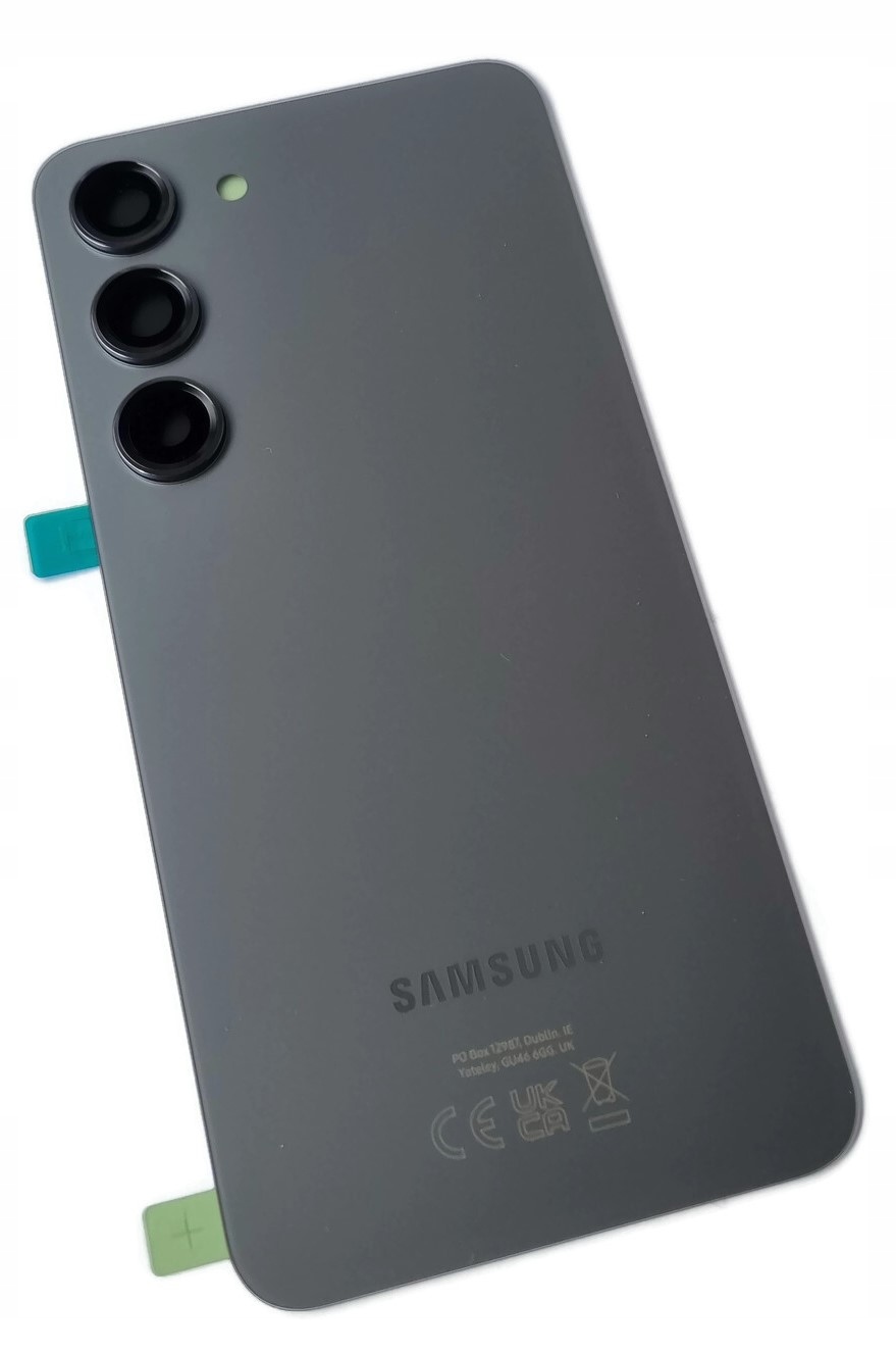 Org Klapka Originální zadní zadní kryt pro Samsung Galaxy S23 (SM-S911) šedá