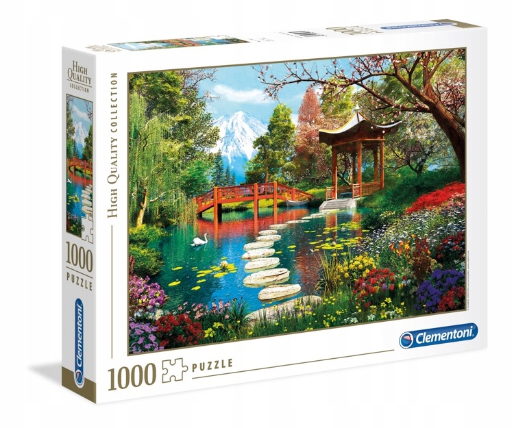 

Puzzle 1000 El. Hq Ogród Fuji 39513 Clementoni