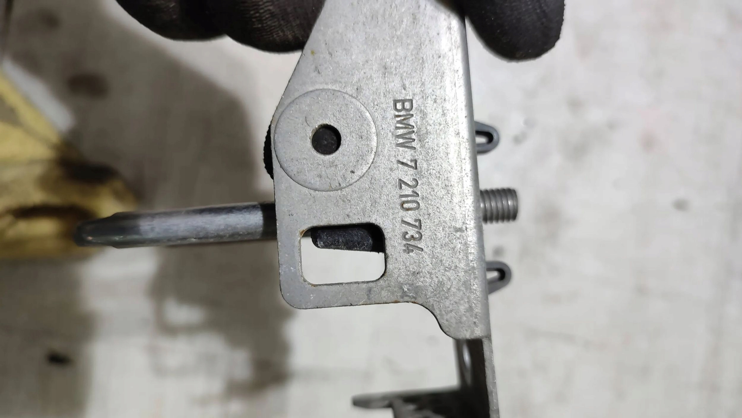 BMW X3 F25 2015 bonnet latch lock
