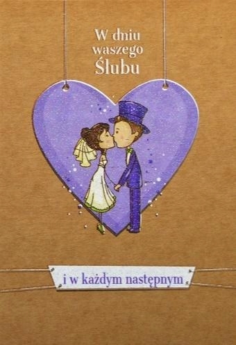 

Kartka okolicznościowa eko Ślub TS47