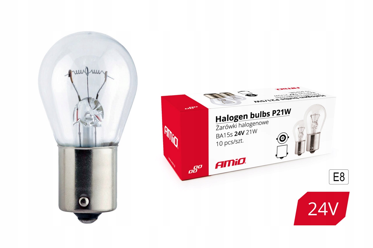 

Żarówka halogenowe P21W BA15s 24V 1szt.