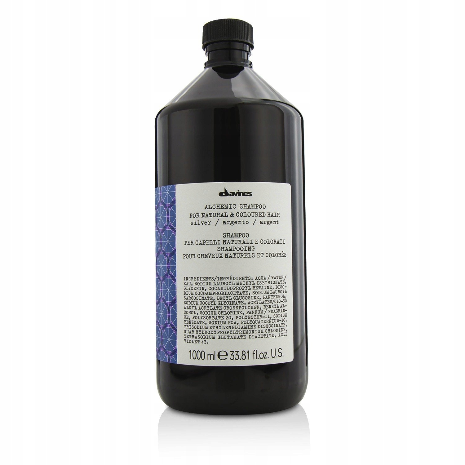 Davines , Alchemic, šampon na barvu vlasů, stříbrný, 1000 ml
