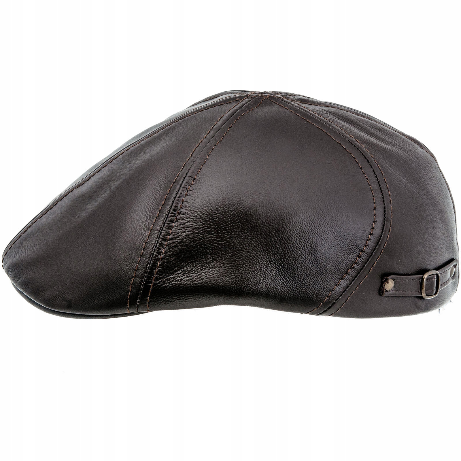 

Czapka Brązowa Kaszkiet Duckbill Dodger Skóra 56CM