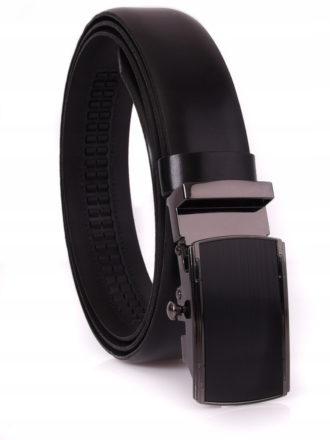 SKÓRZANY Pasek Męski AUTOMAT 3,2cm Garnitur Marka Marconi