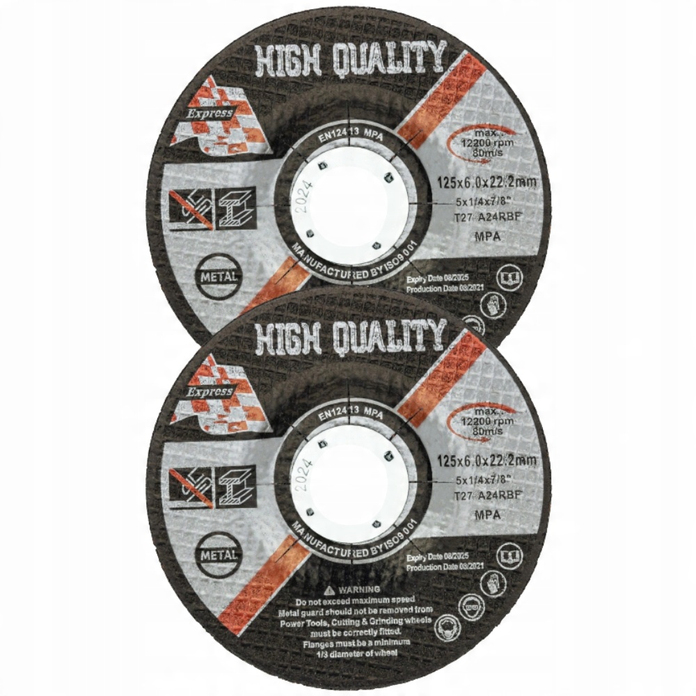 

2x Tarcza Do Szlifowania Metalu Stali 125x6 mm P24