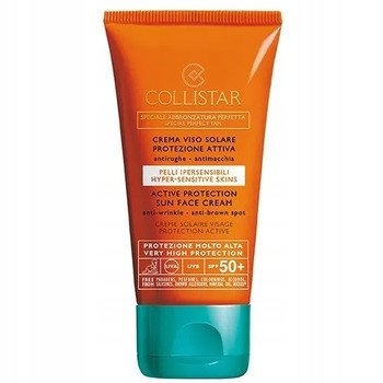 Collistar Special Perfect Tan Active Protection Sun Face SPF50 Opalovací krém na obličej SPF50