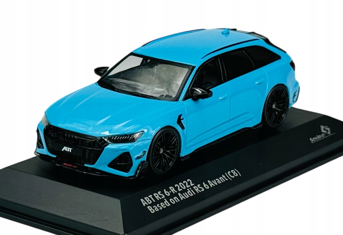 Solido 2022 Audi Rs 6 Avant C8 Abt (rs 6-R) Modrá 1:43 Nový S4310707