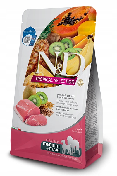 Levně N&d Tropical Selection Dog Adult M/L Pork 10kg