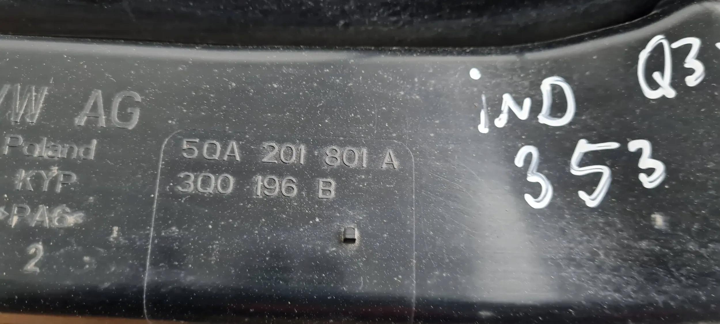Q3 83A KOHLENSTOFFFILTER DES KRAFTSTOFFSBEHÄLTERS 2.0 TDI 5QA201801A