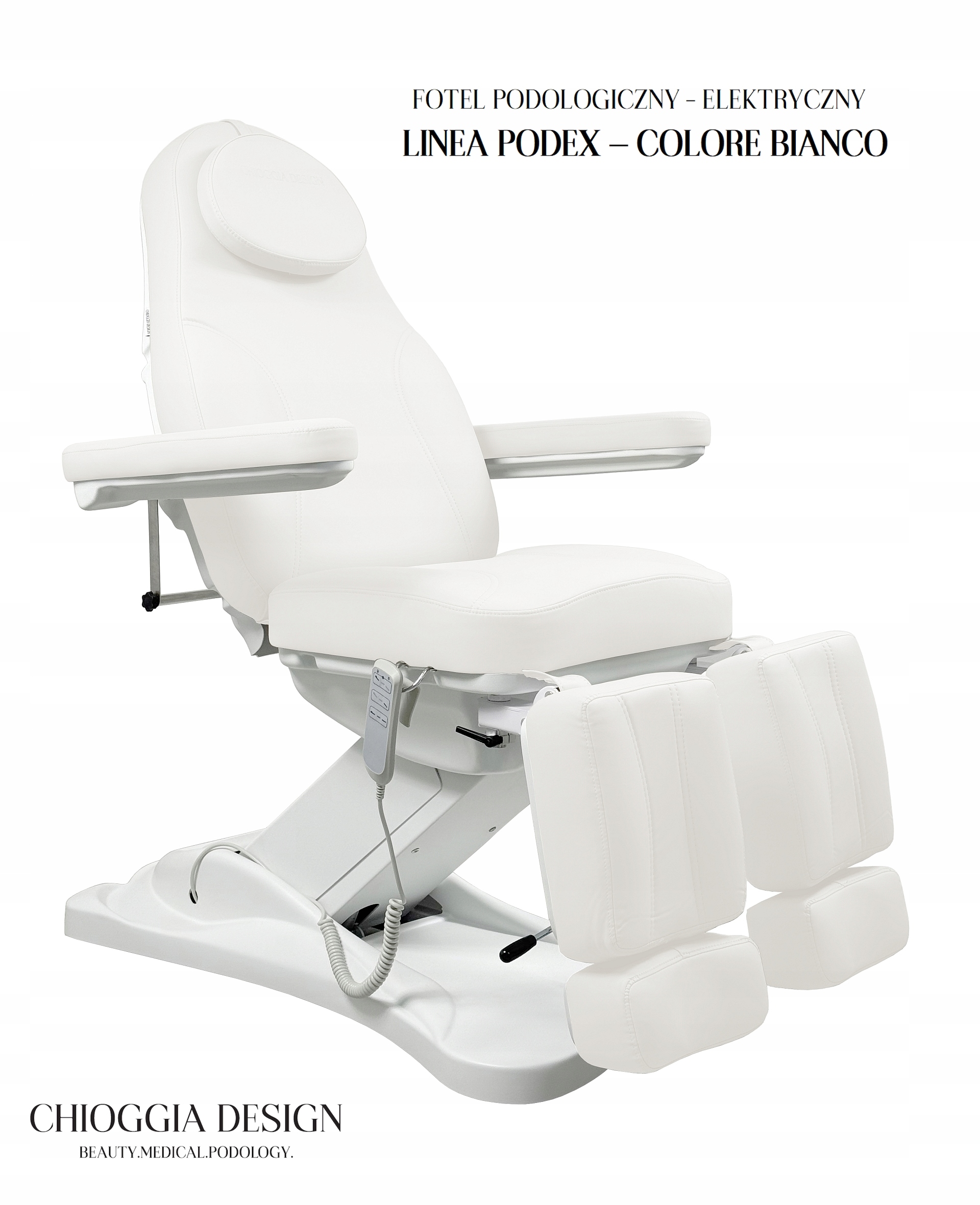Chioggia Design Kosmetické křeslo na pedikúru Elektrické Podex 3 motory