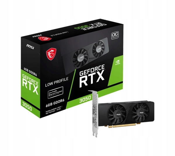 Karta graficzna Msi GeForce Rtx 3050 Lp E Oc 6GB GDDR6 96bit Dlss