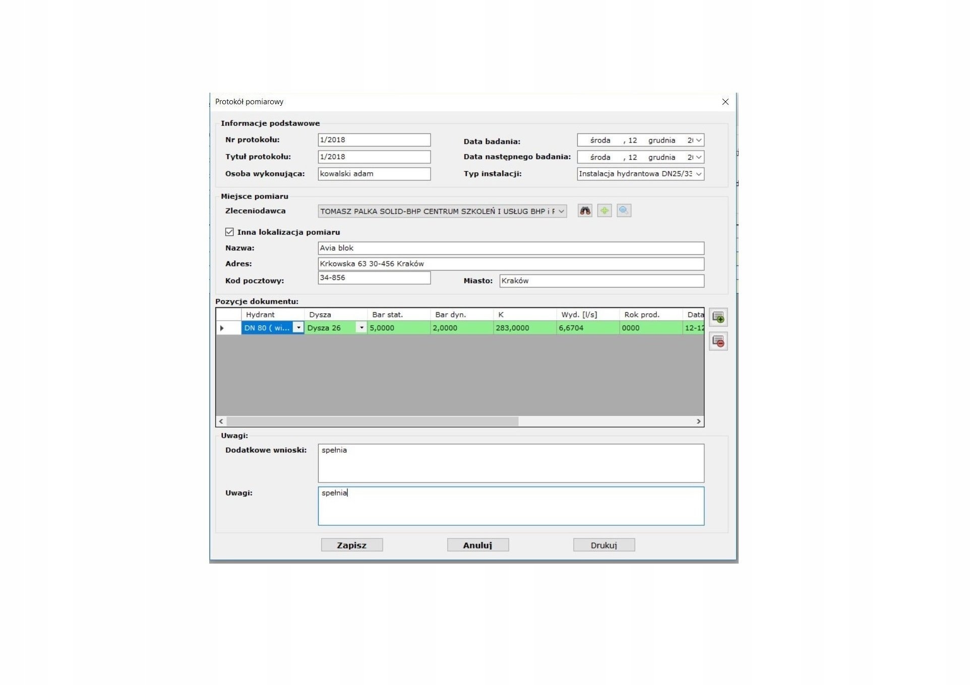 Počítačový program Hydroservis 1.6 – doživotní