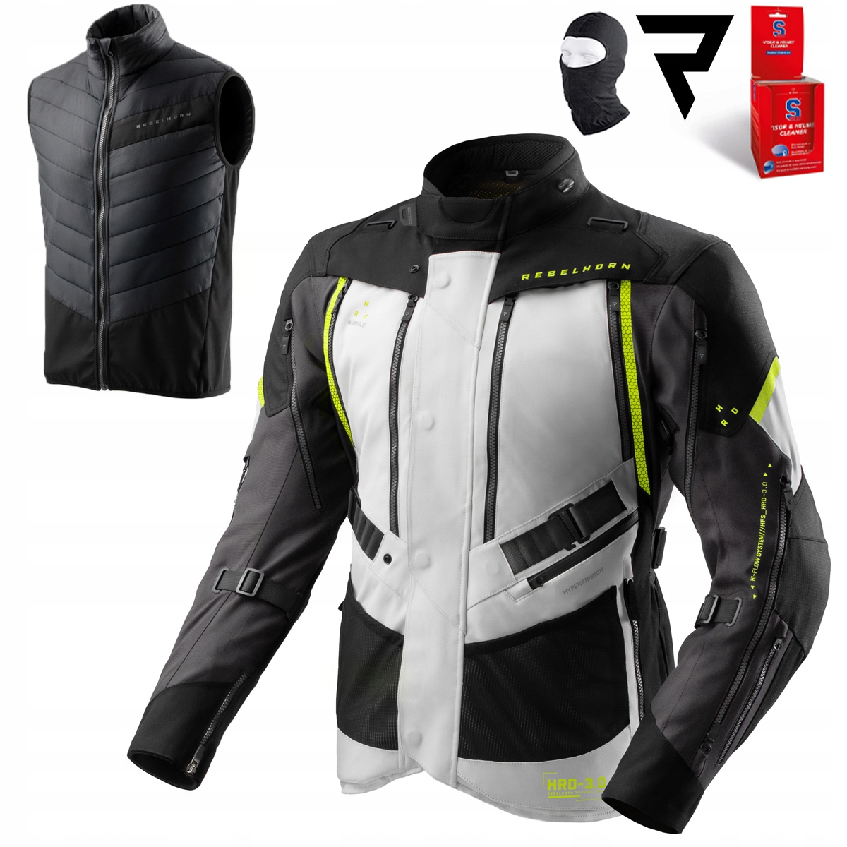 Motocyklová Bunda Rebelhorn Hardy 3 Turistická, Nepremokavá Pánska