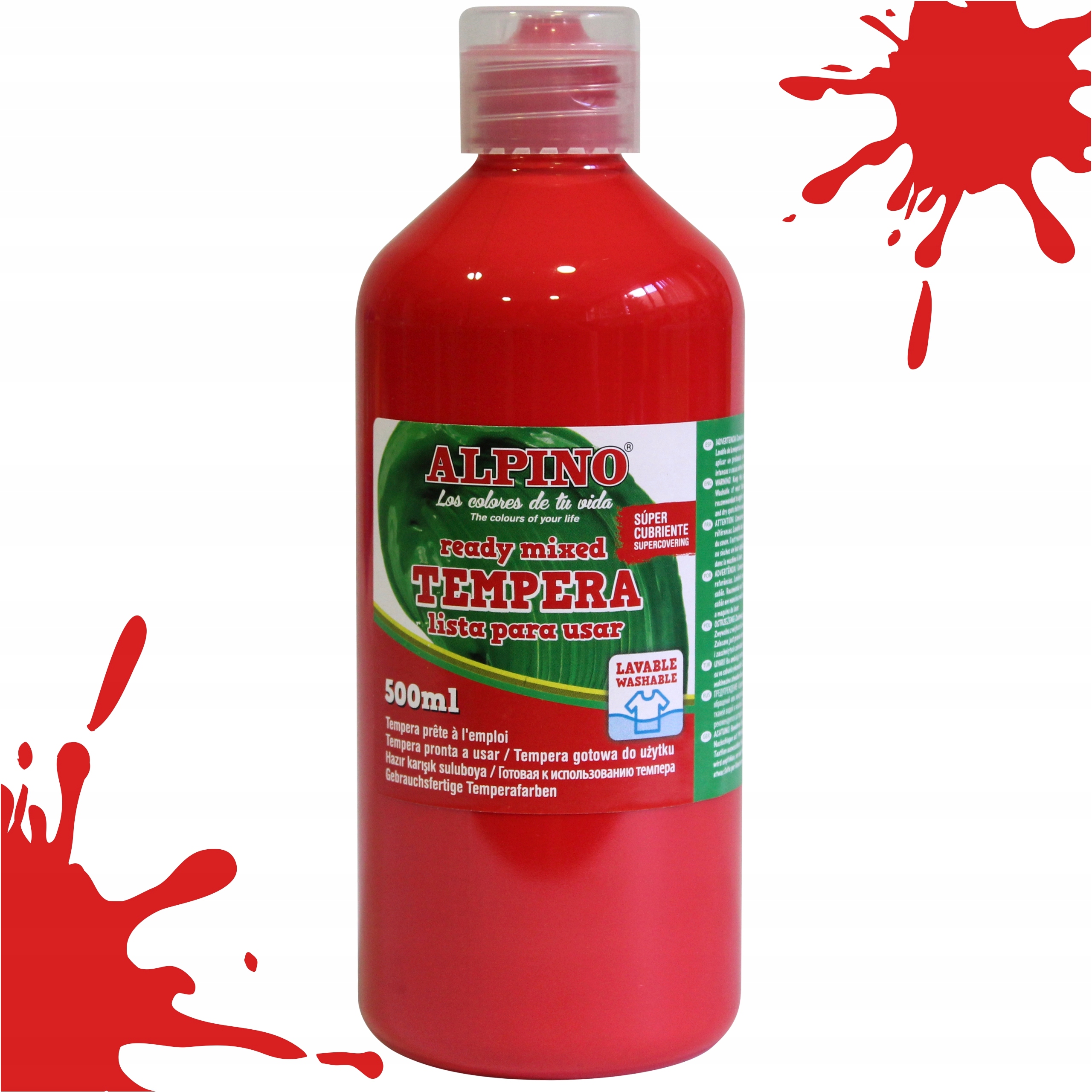 

Farba plakatowa tempera Alpino czerwony 500ml