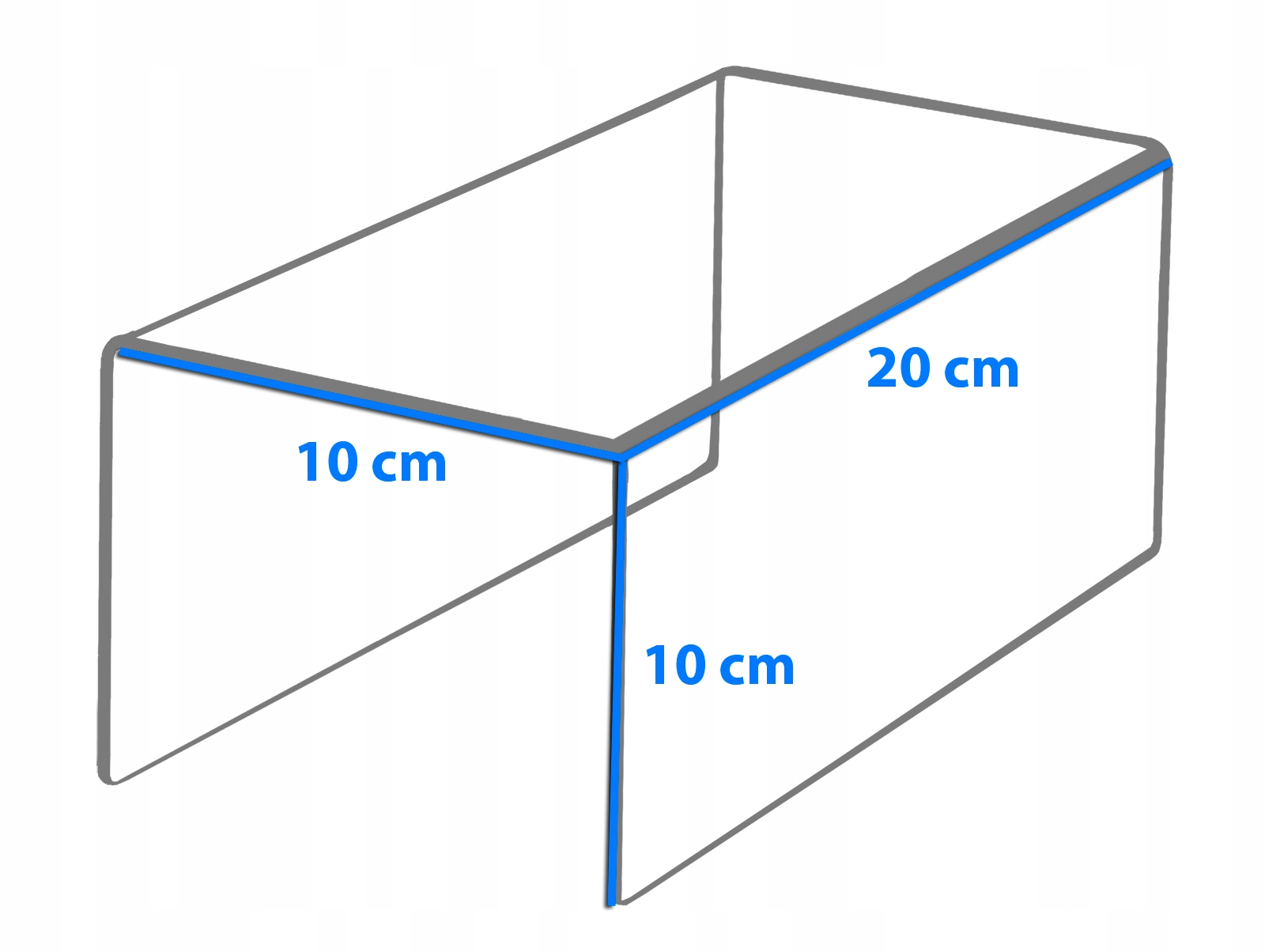 

Stojak Podstawka Ekspozytor Stopień Plexi 20/10 cm