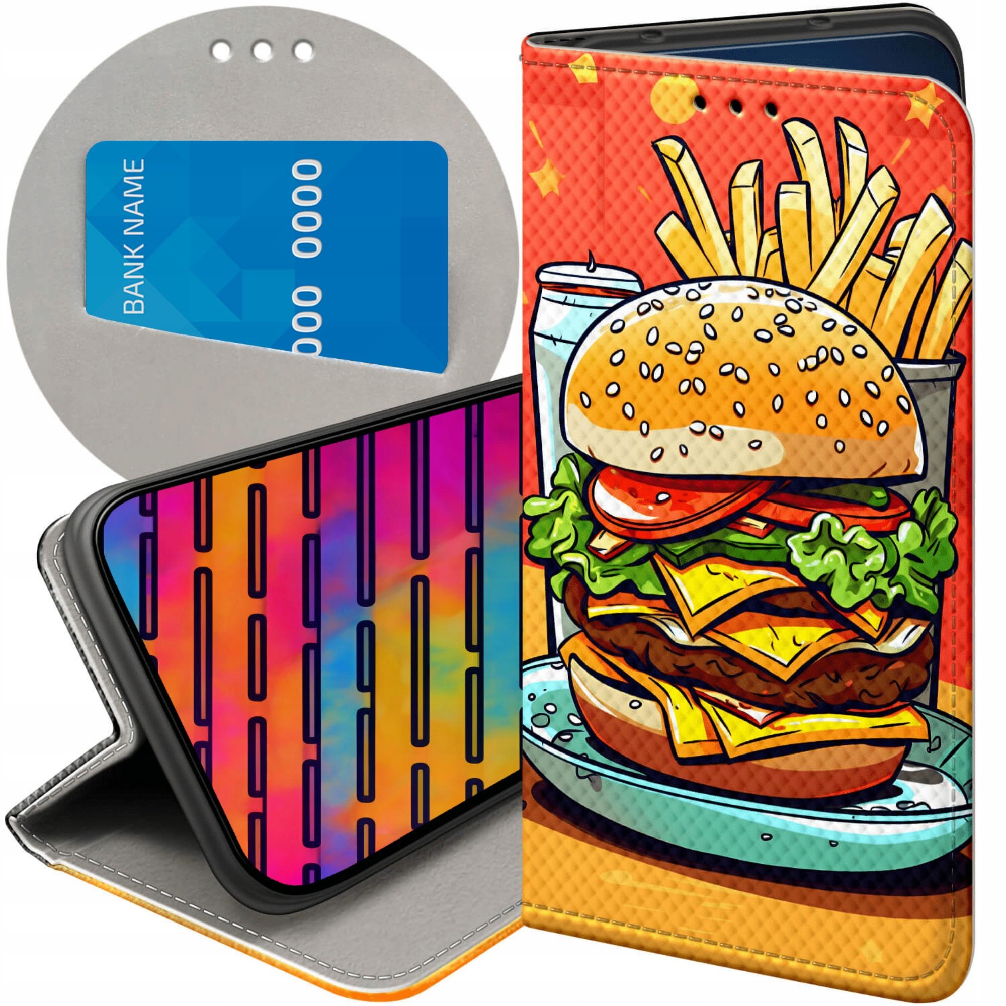 Etui Do Honor 400 Smart X7D 4G 5G Hamburger Burgery Fast-food