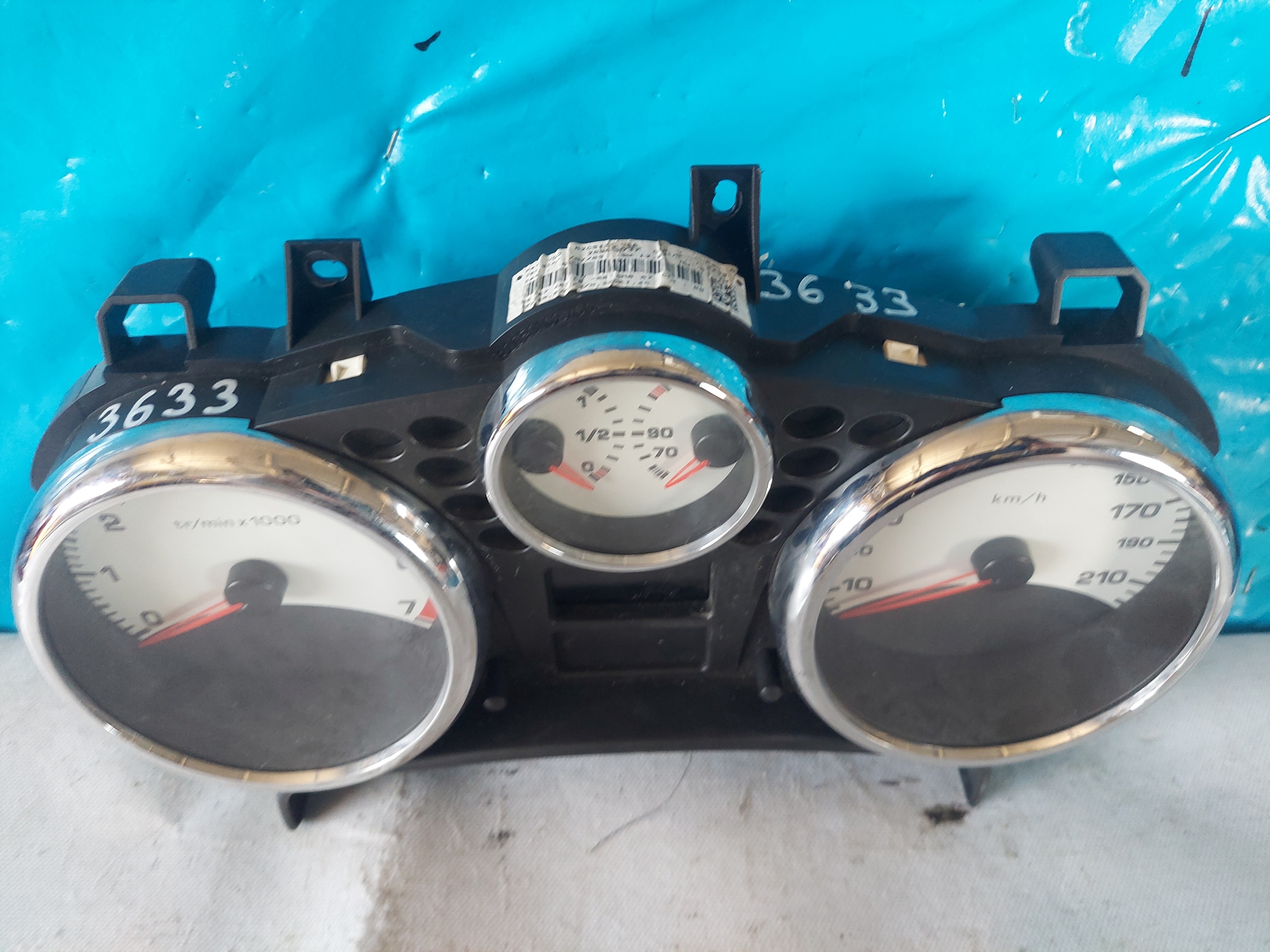 dials clock PEUGEOT 207 1.6 16V 9666748780