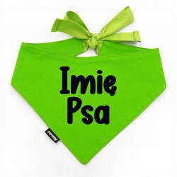 Levně Nákrčník s jménem psa Psiakrew Green Black L