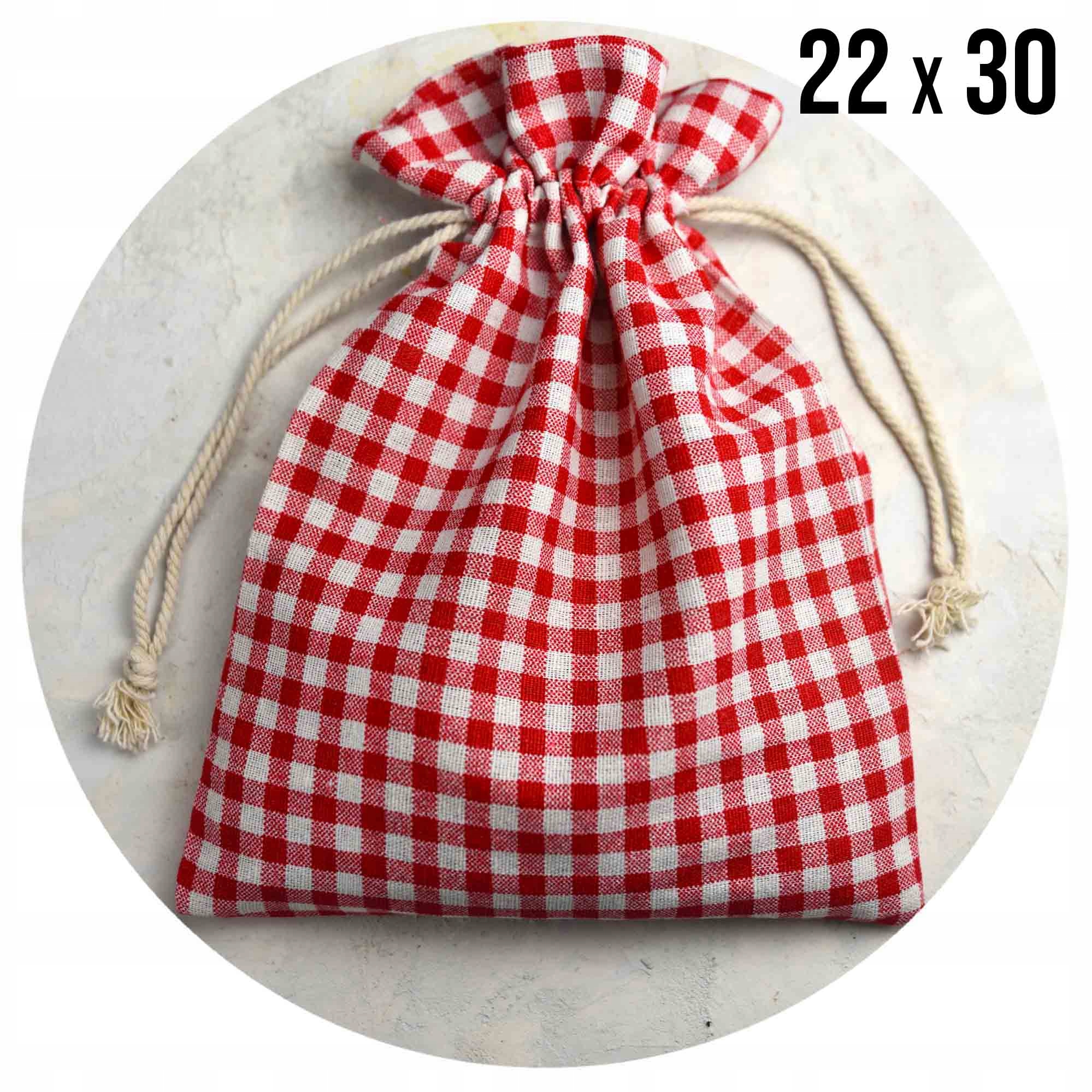 

Worek A La Lniany 22x30 na pieczywo chleb kawę Eko
