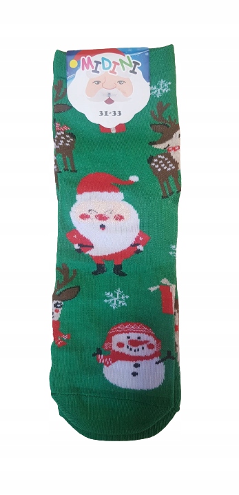 

Skarpety dzieci Świąteczne zielony 28-30 Święta