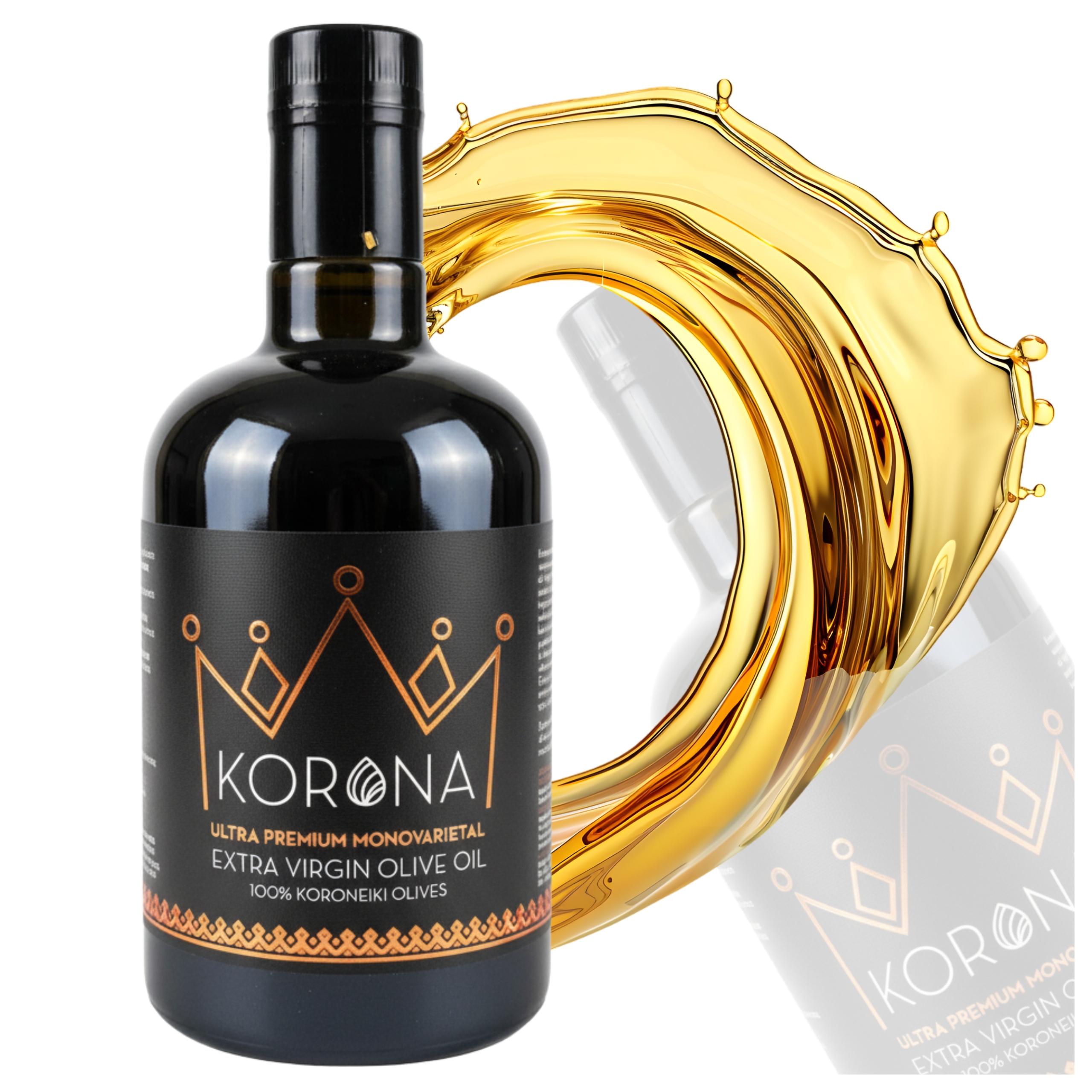 Levně Extra Panenský Řecký Olivový Olej 500 ML Korona S Prémiovým Obsahem Fenolů