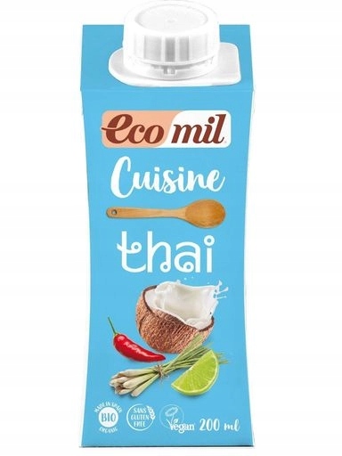 5 x Ecomil Kokosový krém na vaření thajský Bez Lepku Bio 200 ml