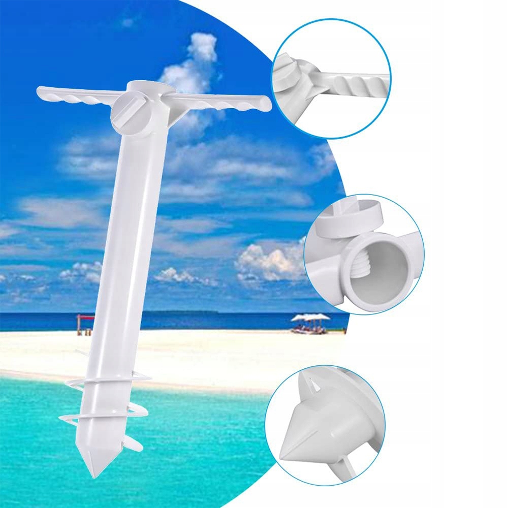 UCHWYT WKRĘCANY MOCOWANIE KOTWA SZPILKA DO PARASOLA NA PLAŻĘ DO OGRODU EAN (GTIN) 5903933539553