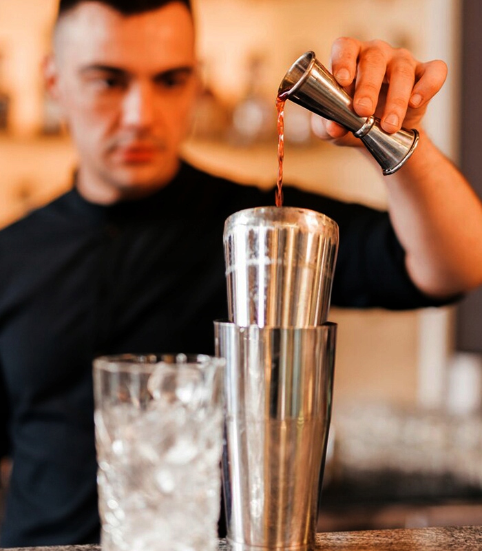 ZESTAW BARMAŃSKI SHAKER STOJAK SOLIDNY DOMOWY DO NAPOJÓW DRINKÓW 6 EL. Producent FLEX