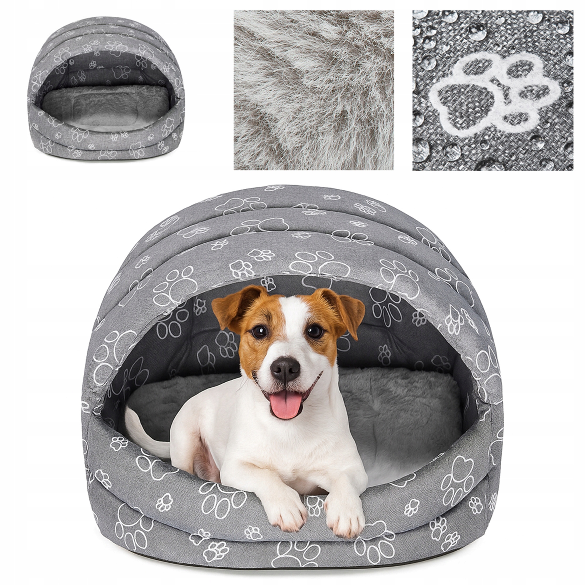 Levně Pelíšek Pro Kočky Psa Budka Buda XL Claw Kožešina