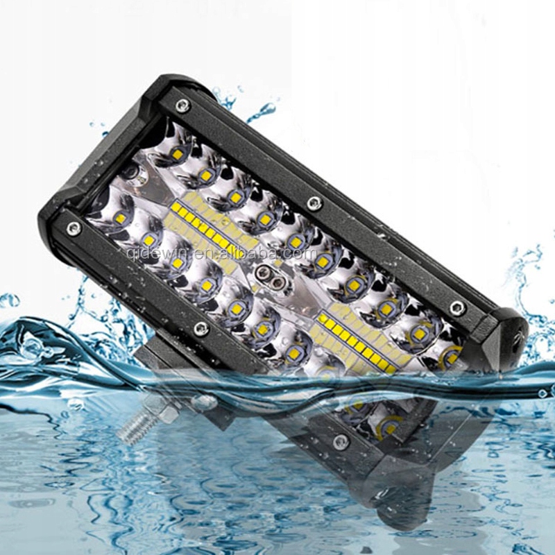 MOCNA LAMPA LED SAMOCHODOWA ROBOCZA SZKŁO HARTOWANE HALOGEN 120W 12V - 24V Źródło światła LED