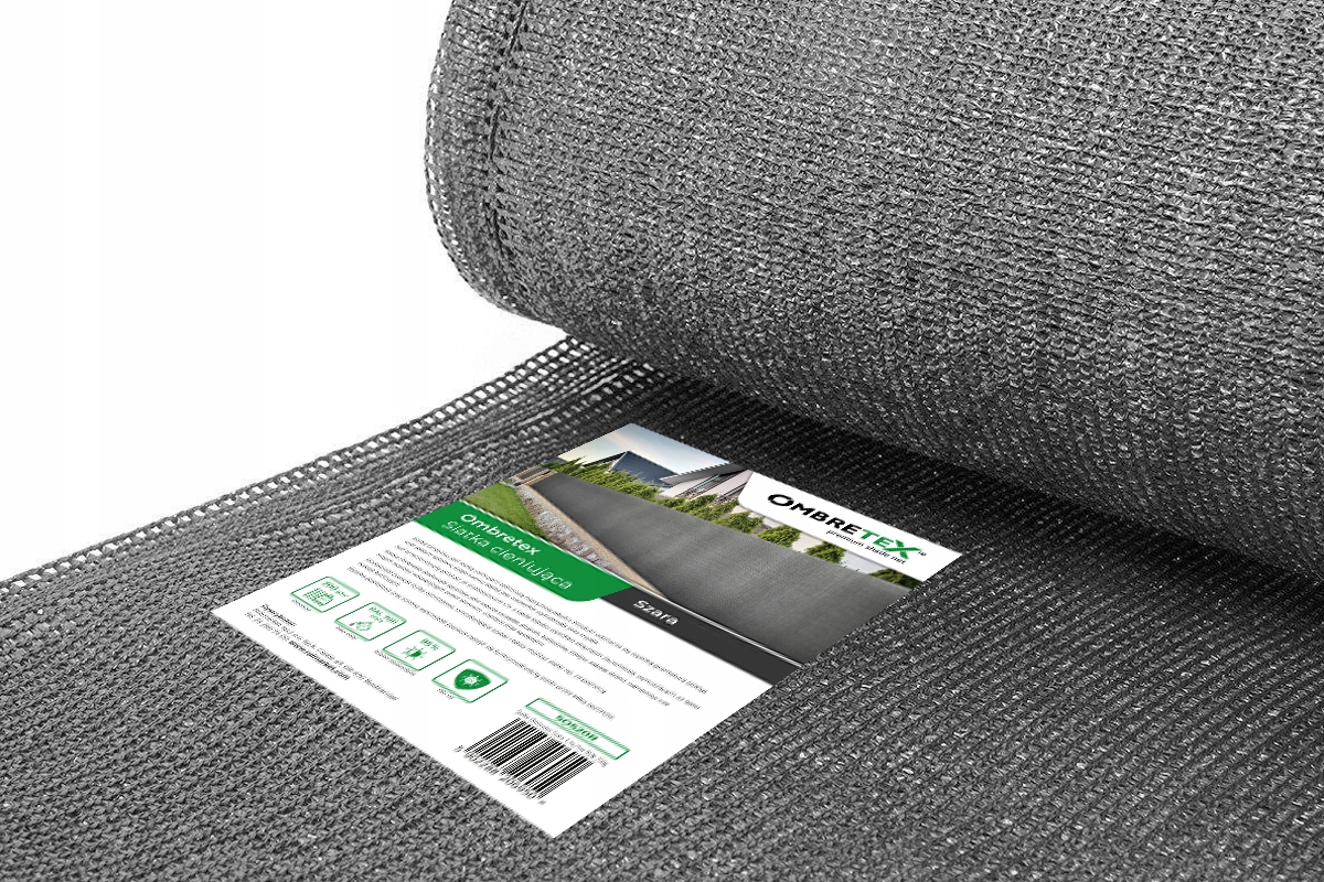 

Osłona balkonowa 1,2x5 mata cieniująca 95% Szara