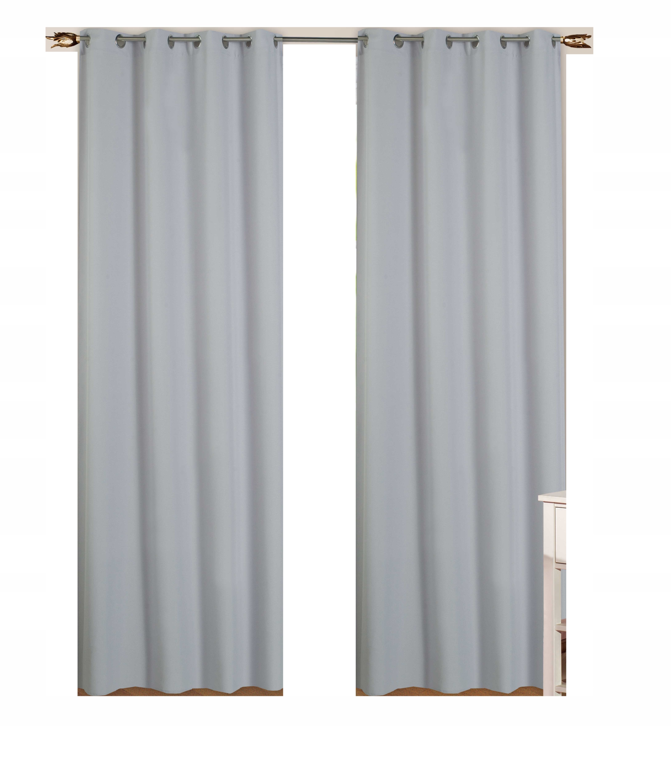 ZASŁONA ZACIEMNIAJĄCA 145x250 PRZELOTKACH SZARE