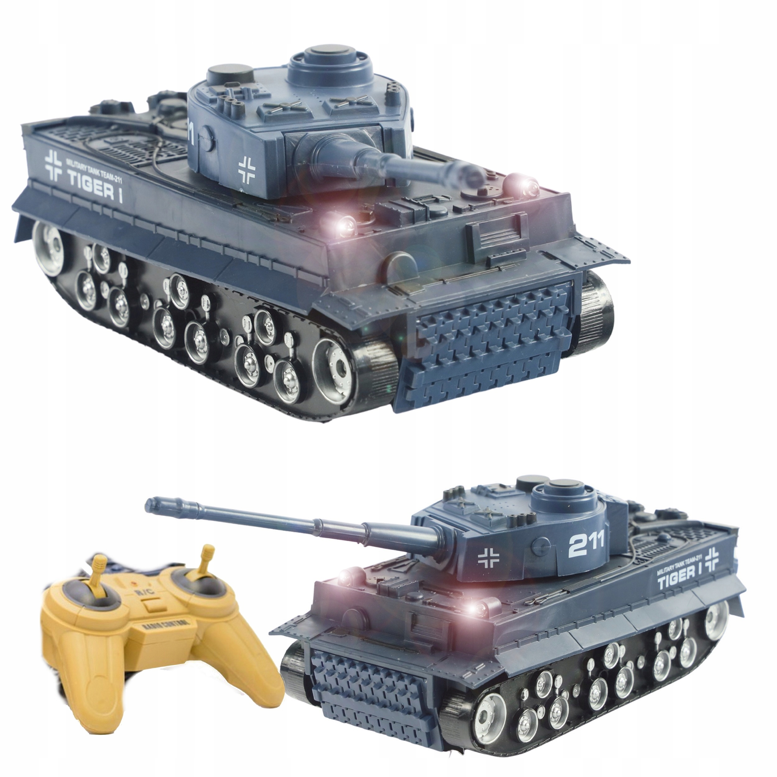 

Duży Czołg Sterowany Rc Tiger 211 Dźwięk Światło